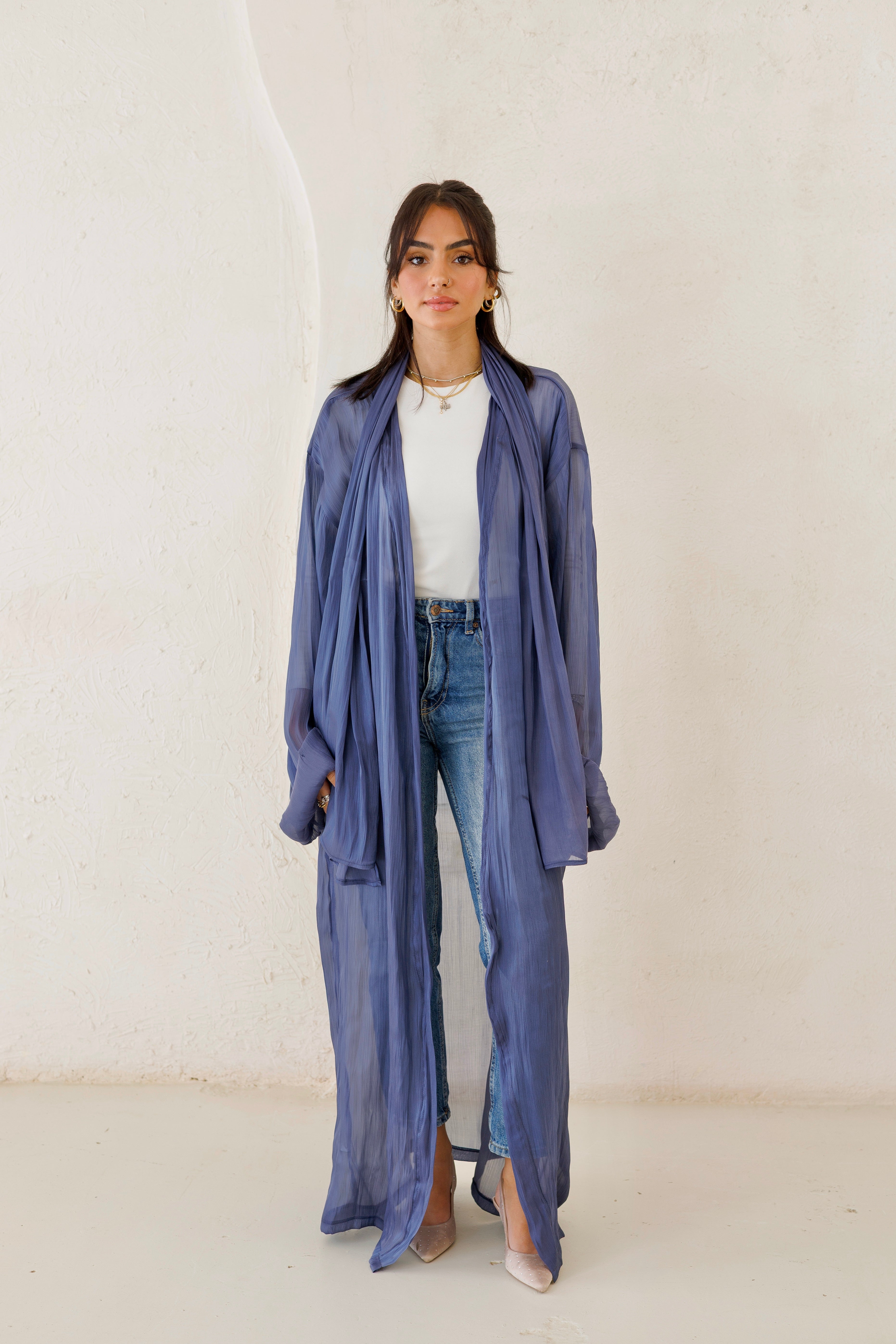 The Full Moon Kaftan In Blue