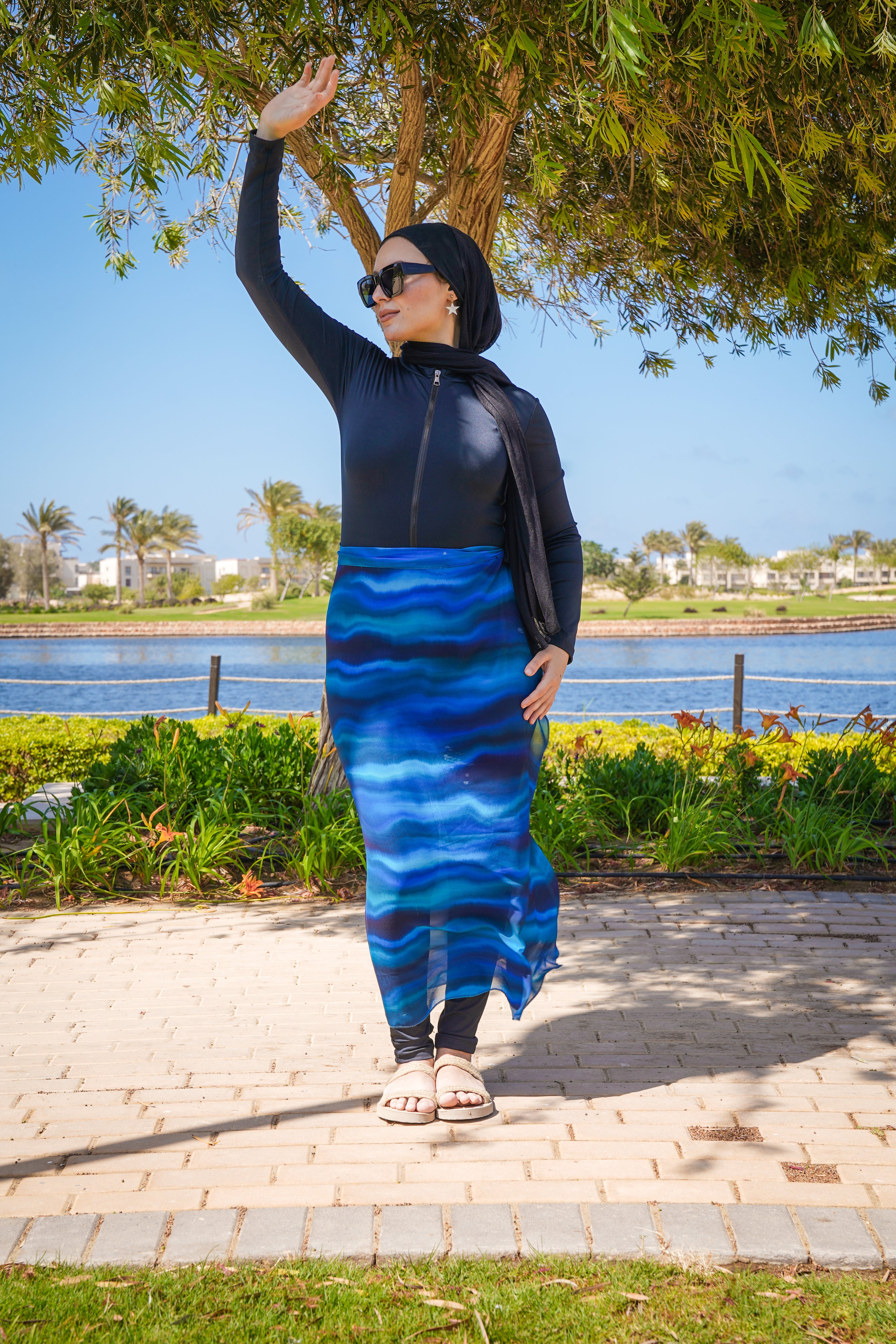 Midnight Wave Burkini (2 Piece Set)