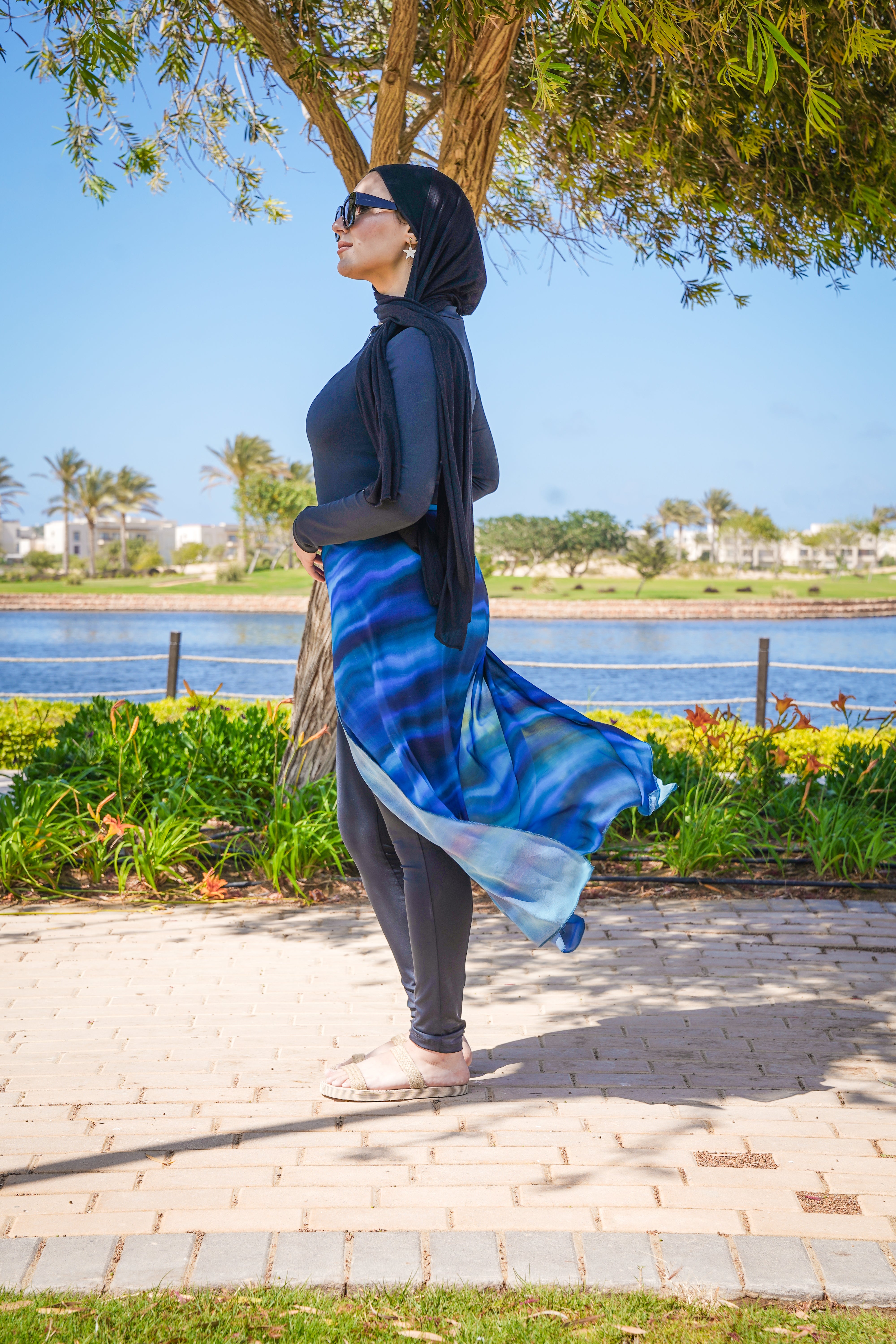 Midnight Wave Burkini (2 Piece Set)