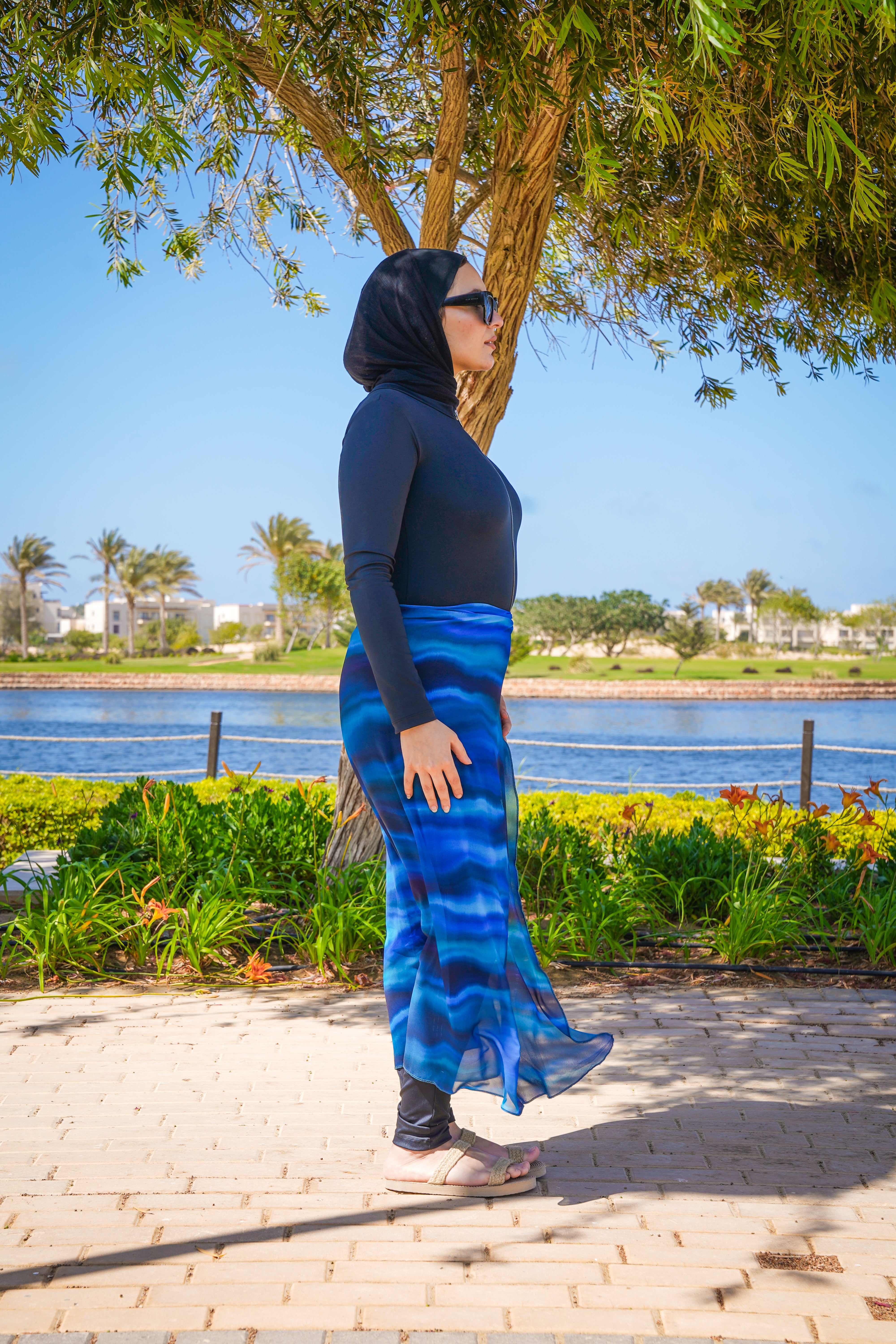 Midnight Wave Burkini (2 Piece Set)