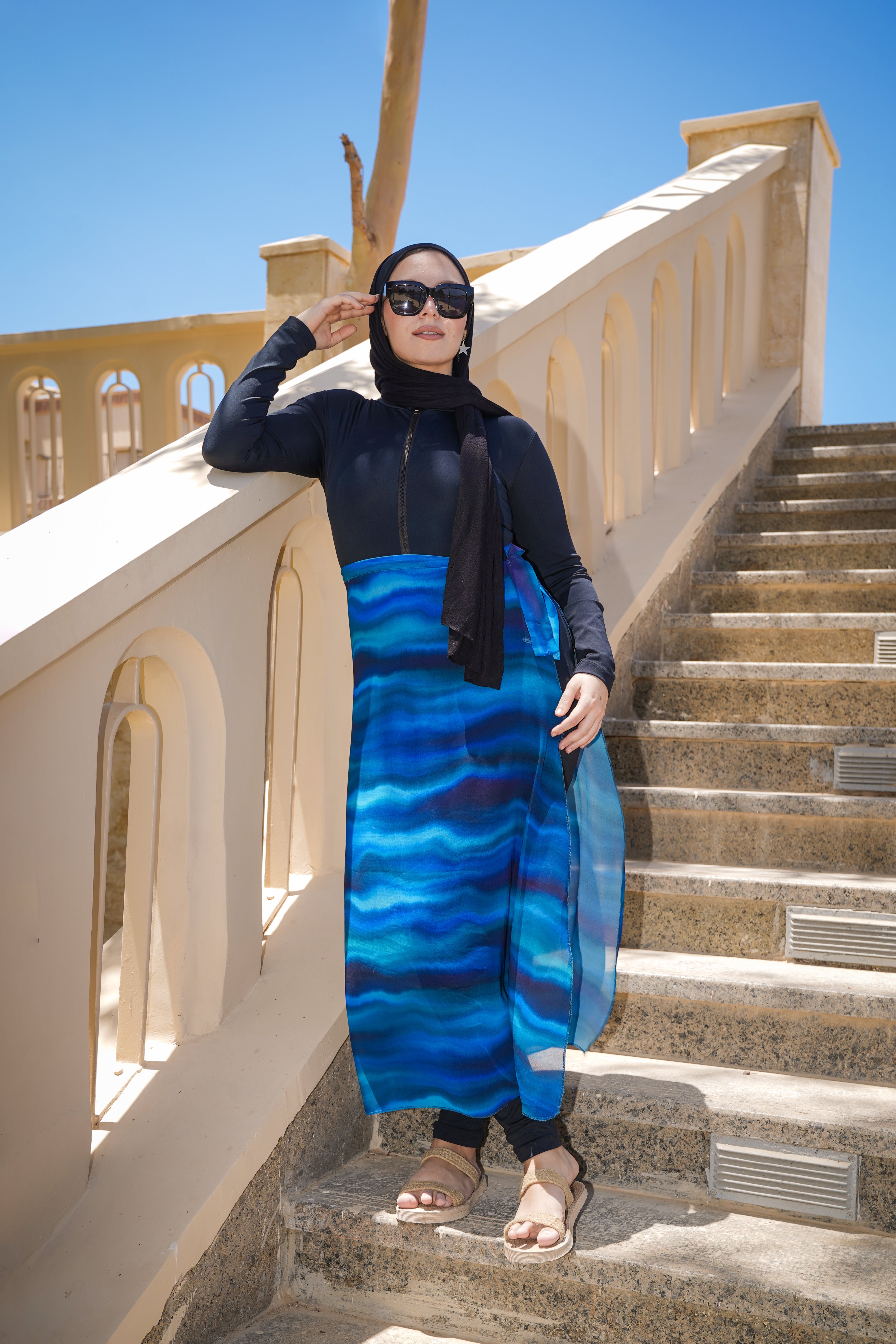 Midnight Wave Burkini (2 Piece Set)