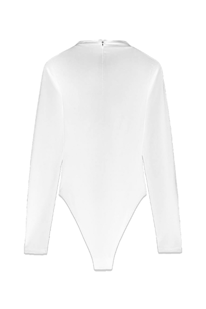 White Long Sleeve Bodysuit