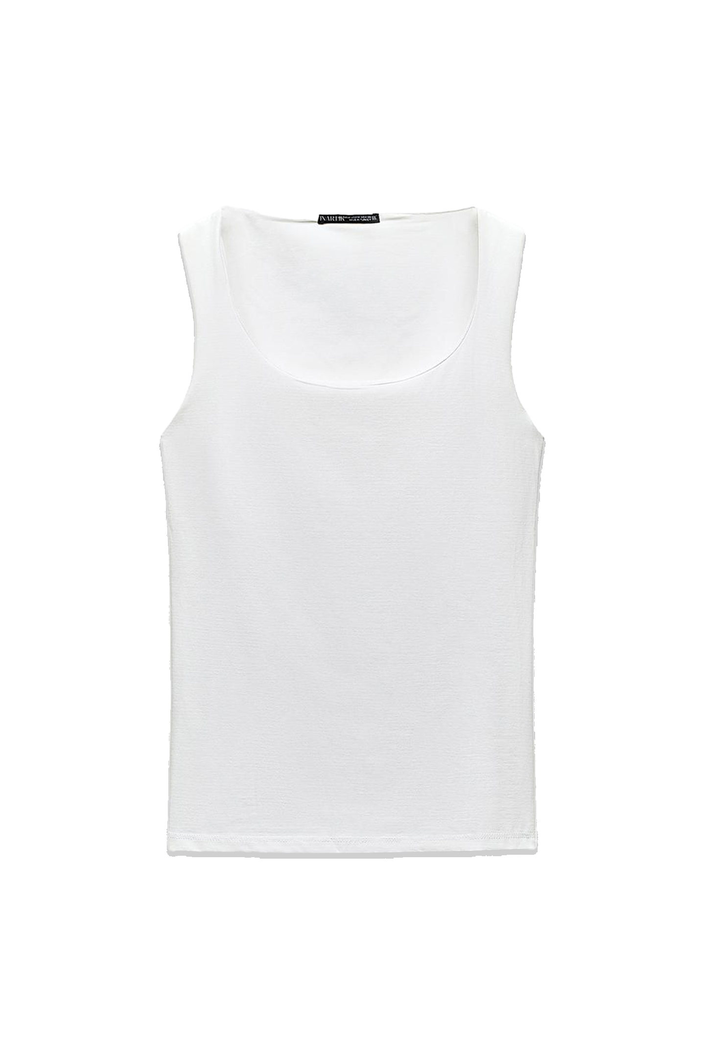 White Wide Strap Top