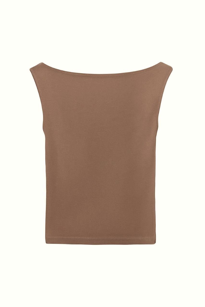 Cafe Boat-neck top
