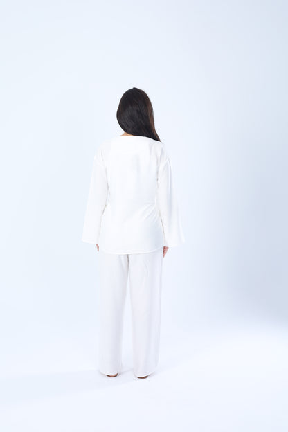 Linen Wrap Set White