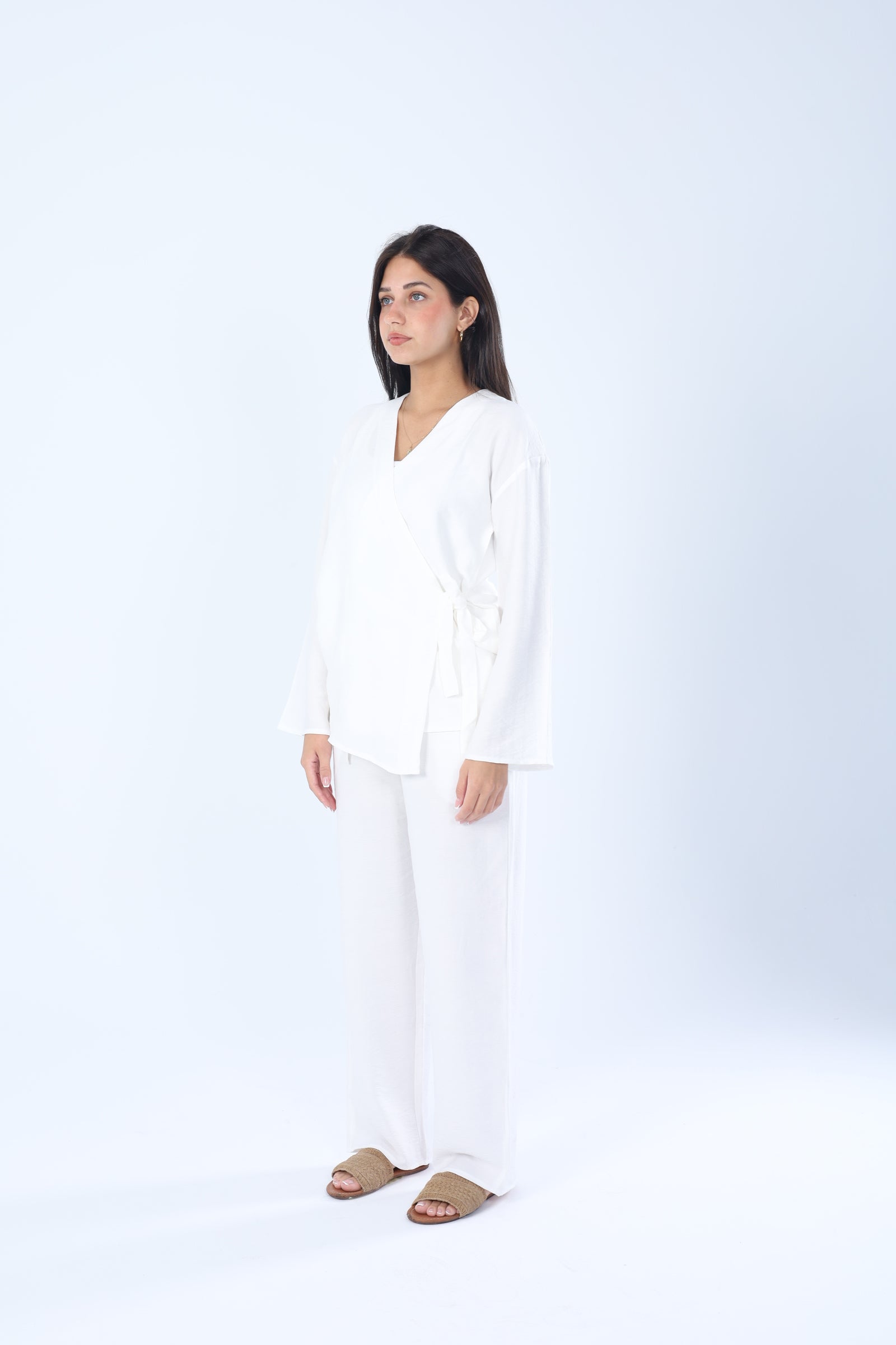 Linen Wrap Set White