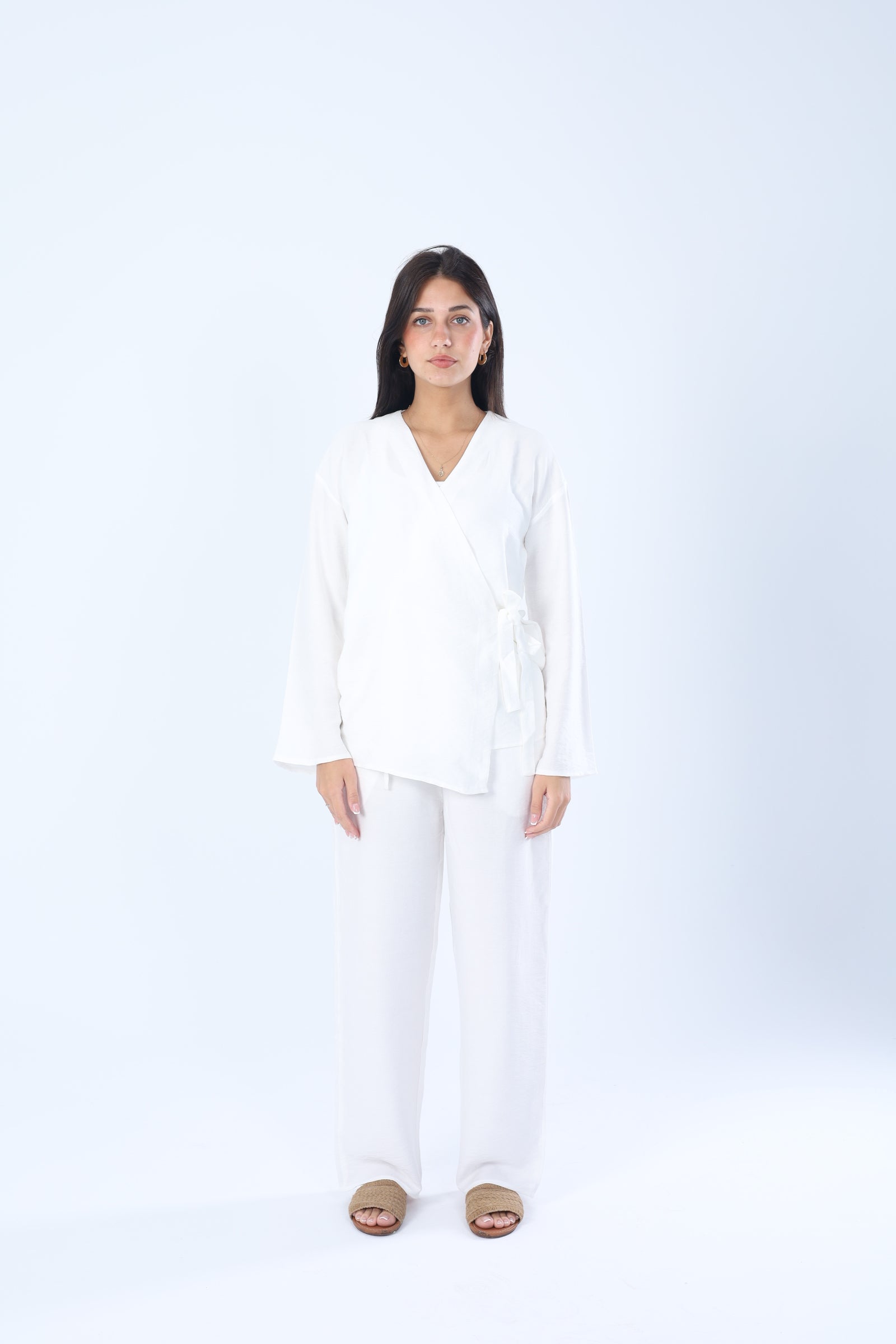 Linen Wrap Set White