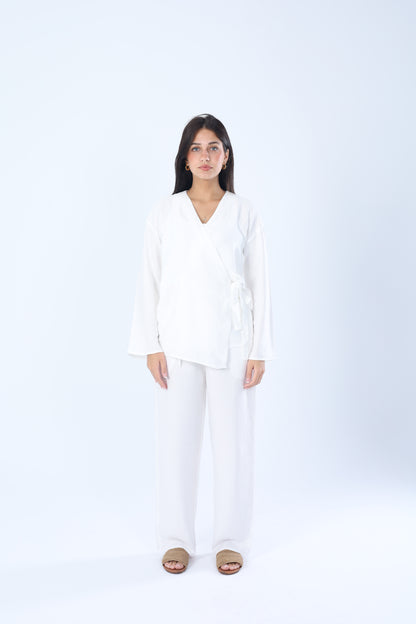 Linen Wrap Set White