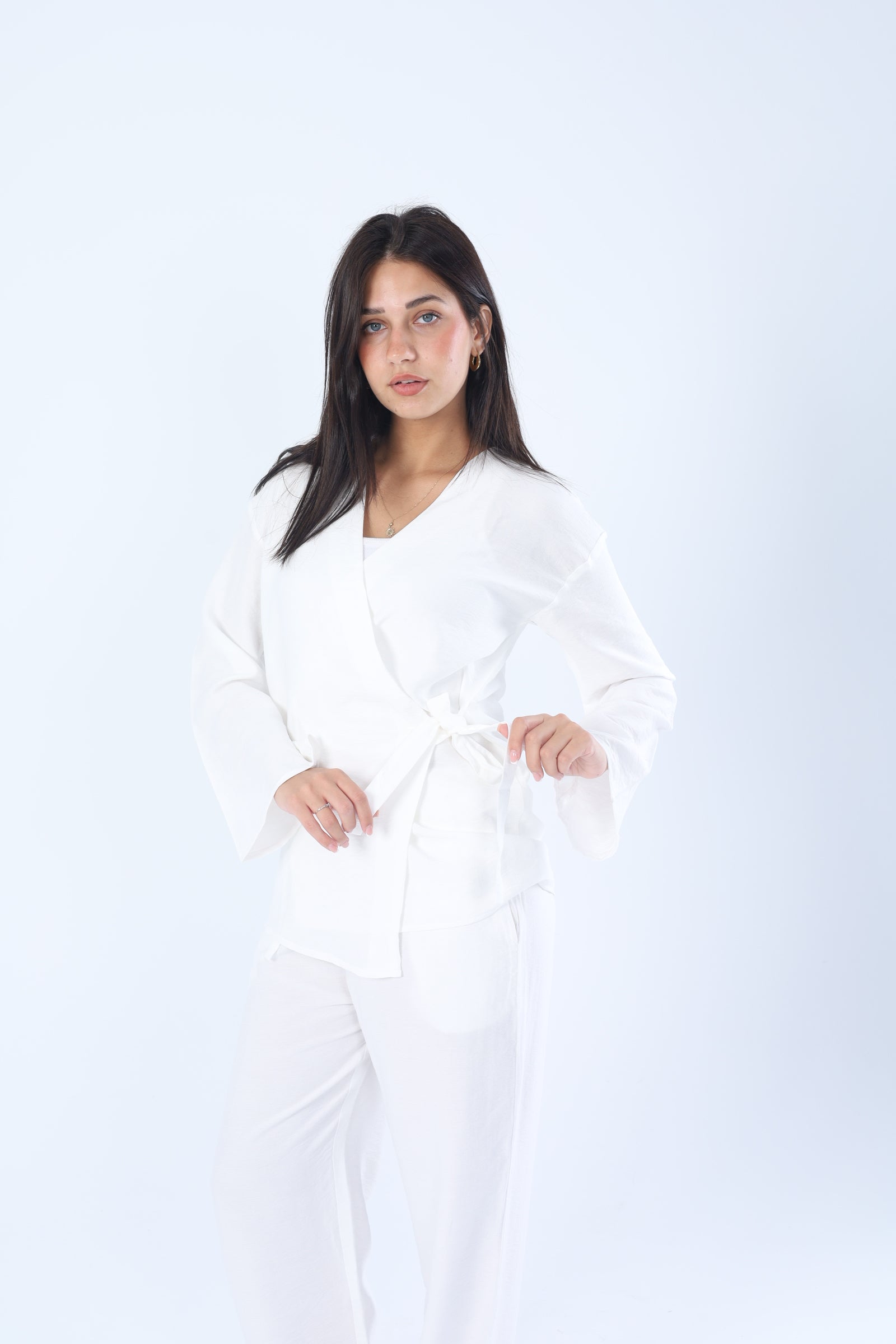 Linen Wrap Set White