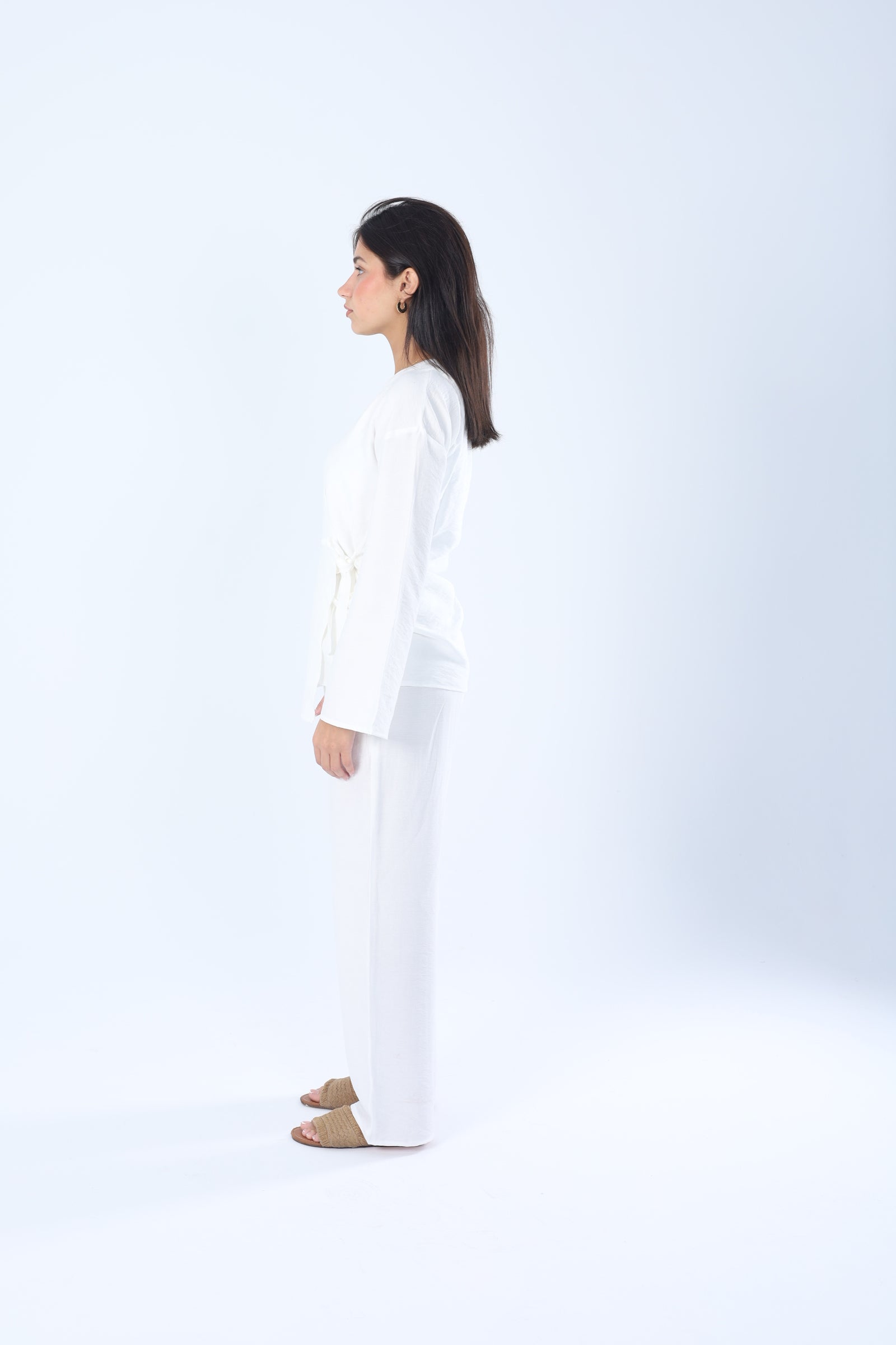 Linen Wrap Set White